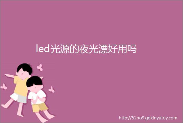 led光源的夜光漂好用吗