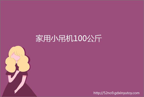 家用小吊机100公斤